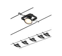 Sistema di illuminazione a funi Paulmann Wire Mac II, a 5 luci, 5 m, nero Paulmann