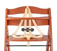 Sistema di imbracatura a 5 punti per seggiolone, 1 Set, compatibile con Hauck, Stokke Tripp Trapp, Roba, ecc., in beige, imbracatura con clip sul petto, imbracatura a 5 punti per seggiolone