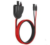 Sistema di ingresso cavi doppio solare con alloggiamento in ABS impermeabile e dado di bloccaggio sicuro per progetti solari affidabili per camper e yacht (nero)