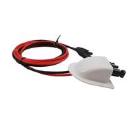Sistema di ingresso doppio cavo solare con cavo preinstallato e guarnizione impermeabile IP68 per collegamenti efficienti del pannello solare di camper e yacht (bianco)