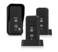 Sistema di Interfono di interfono for campanelli senza fili One Piece 1/2 lungo raggio miglio Regola il volume Anello impermeabile del ricevitore campanello ricaricabile(ML1T2)