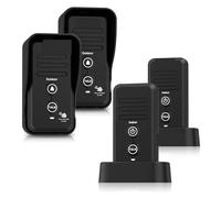 Sistema di Interfono di interfono for campanelli senza fili One Piece 1/2 lungo raggio miglio Regola il volume Anello impermeabile del ricevitore campanello ricaricabile(ML2T2)