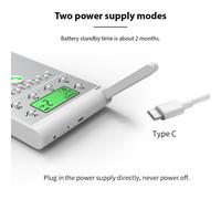 Sistema di interfono digitale wireless Batteria da 2000mAh 16x11x2cm Nero o Argento