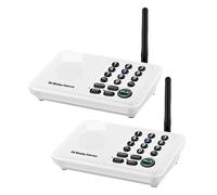 Sistema di Interfono One Piece 5820Feet Range FM Wireless Home Intercom System for House Business Office Room To Communication(WL666-2WH)