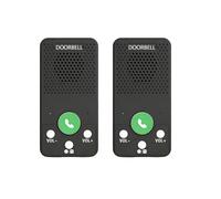 Sistema di Interfono Wireless A Lungo Raggio da 400m con 4 Melodie, 8 Livelli di Volume, Interfono Vocale Bidirezionale per Casa, Abitazione, Fabbrica