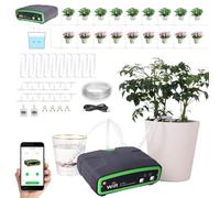 Sistema di irrigazione automatico Wifi con doppia pompa, set automatico con app, quantità di acqua/tempo regolabile, per fino a 20 piante in vaso, per giardino, balcone, cortile