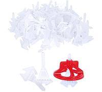 Sistema di livellamento per piastrelle 1/12” Pro-Grade, 100 cappucci + 700 basi da 2mm -controllo preciso delle fughe, montaggio facile fai-da-te（100 cappucci + 700 basi da 2mm）