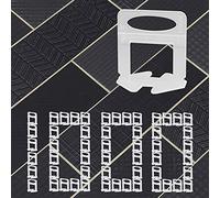 Sistema di livellamento per piastrelle, 1000 pezzi, distanziatori per piastrelle fai da te, sistema di livellamento per piastrelle in ceramica e pietra (1000, 1/32 di pollice)