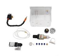 Sistema di lubrificazione a spruzzo da 3 litri con valvola solenoide e regolatore di pressione per raffreddamento di macchine utensili e spruzzatore a nebbia d'olio