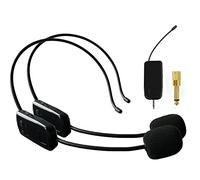 Sistema di microfoni wireless per 2 persone, 2,4 G, doppio microfono per cuffie, ideale per altoparlanti, amplificatore vocale, sistema PA, insegnanti, guide turistiche, istruttore di fitness