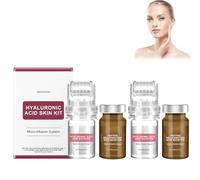 Sistema di microinfusione per viso, siero di acido ialuronico per viso, microsistema per viso, siero anti-invecchiamento, kit per infusione di bellezza, kit per microinfusione (large, 2 set)