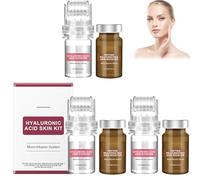 Sistema di microinfusione per viso, siero di acido ialuronico per viso, microsistema per viso, siero anti-invecchiamento, kit per infusione di bellezza, kit per microinfusione (large, set da 3)
