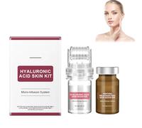Sistema di microinfusione per viso, siero di acido ialuronico per viso, microsistema per viso, siero anti-invecchiamento, kit per infusione di bellezza, kit per microinfusione (large, 1 set)