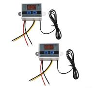 Sistema di monitoraggio digitale della temperatura, set da 2 pezzi, compatibile con fonti di alimentazione AC110V e 220V