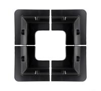 Sistema di montaggio angolare per pannelli solari su camper, roulotte, yacht e tetti di edifici esterni con intercapedine d'aria e costruzione coerenti (4 pezzi)