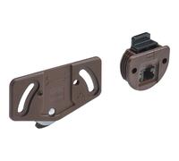 Sistema di montaggio per anta di 12 kg plastica marrone Hettich SlideLine 55 Marrone