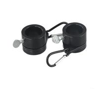 Sistema di montaggio per bandiera rotante per aste da 2,5 cm, include due anelli di tenuta per un movimento illimitato a 360 gradi (nero)