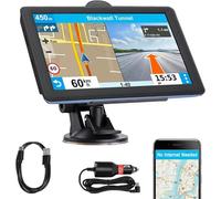Sistema di navigazione GPS da 7 pollici per camion, auto e camper, guida accurata del percorso, touchscreen facile da usare, aggiornamenti mappe a vita