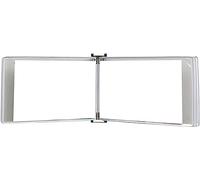 Sistema di pannelli espositivi da parete, Espositore for flipbook A4 13x9x2,3 pollici Portadocumenti multicolore da parete for ufficio scuola(White)