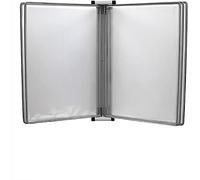 Sistema di pannelli espositivi da parete, Porta documenti A4 da parete, multicolore, 13x9x1,57 pollici(Grey)