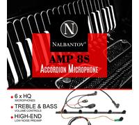 Sistema di pickup microfono a fisarmonica Nalbantov AMP 8S con qualità del su...