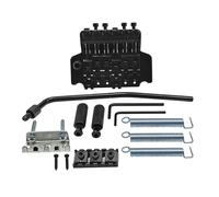 Sistema di ponte tremolo a sella con cordiera a doppio rullo a 6 corde for la sostituzione di chitarre elettriche(Zwart)