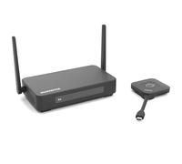 Sistema di presentazione HDMI 4K wireless Marmitek Stream 4K Pro KIT 1TX/1RX - Senza software né Wi-Fi - Dongle USB-C & ricevitore, split screen, touchback, PoE - Doppia HDMI - BYOD mirroring