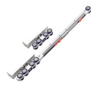 Sistema di pulegge a sospensione per porte scorrevoli con tampone bidirezionale per riduzione del rumore e prestazioni di lunga durata (80 kg)