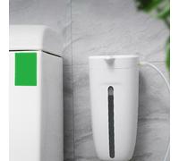 Sistema di pulizia automatico della toilette, supporto a parete bianco senza