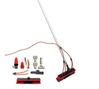 Sistema di pulizia per pannelli solari alimentato ad acqua e kit completo per uso esterno, ideale per pannelli fotovoltaici per la pulizia di vetri e tetti
