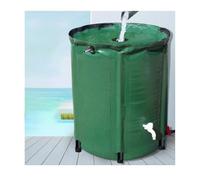 Sistema di raccolta dell'acqua piovana ecologico, barile pieghevole in PVC da 100 litri con rubinetto filtrante, ideale per terrazze e giardini, soluzione sostenibile per la raccolta dell'acqua