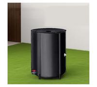 Sistema di raccolta dell'acqua piovana portatile da 160 l, collettore d'acqua pieghevole in PVC per un'irrigazione efficiente del giardino, soluzione leggera per il recupero dell'acqua piovana (nero)
