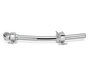 Sistema di rack Gibraltar - Serie Chrome II Drumrack wing GDR025C-CHR - Estensione ad ala - 1 barra curva da 24" - supporta 2-3 piatti aggiuntivi - Morsetto multiplo - Memory Lock