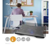 SISTEMA DI RAFFREDDAMENTO NEDIS NBCR101BK PER NOTEBOOK FINO A 17" CON 1 VENTOLA AD ALIMENTAZIONE USB