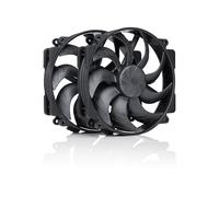 Noctua NF-A14x25r G2 PWM Sx2-PP chromax.black, Set Push-Pull di Due Ventole per PC Silenziose di Qualità Premium da 140 mm (Nero)