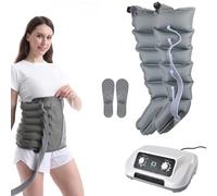 Sistema di recupero con stivali elettrici a compressione d'aria a 6 cavità, massaggiatore per gambe con drenaggio linfatico, compressione sequenziale per la circolazione, fasciature per brac