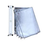 Sistema di riferimento desktop unità espositiva da scrivania piccola, durevole e resistente, 5 pannelli bifacciali, catalogo espositori progettati per visualizzare documenti in formato A4