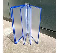 Sistema di riferimento desktop unità espositiva da scrivania piccola, durevole e resistente, 5 pannelli bifacciali, catalogo espositori progettati per visualizzare documenti in formato A4