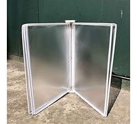 Sistema di riferimento desktop unità espositiva da scrivania piccola, durevole e resistente, 5 pannelli bifacciali, catalogo espositori progettati per visualizzare documenti in formato A4