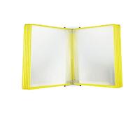 Sistema di riferimento e visualizzazione per montaggio a parete, con 10 tasche formato lettera, forte e robusto, in metallo pvc, portadocumenti A3