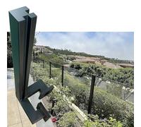 Sistema di ringhiera del balcone del montaggio PostWall della ringhiera del pannello della piattaforma con il corredo di installazione di Clete Custom Altezza Guardrail Pil