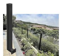 Sistema di ringhiera del balcone del montaggio PostWall della ringhiera del pannello della piattaforma con il corredo di installazione di Clete Custom Altezza Guardrail Pil