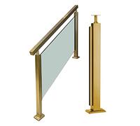 Sistema di ringhiera di vetro commerciale della posta della ringhiera di vetro per la colonna della ringhiera della scala del corrimano rotondo/quadrato per le scuole materne/loft/hotel Design
