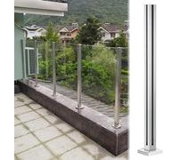 Sistema di ringhiera in vetro for balcone con balaustra in vetro, montante for ringhiera in vetro in acciaio inossidabile, perfetto for il patio 1 pezzo ( Color : Corner Post , Size : 105cm/41.3" )