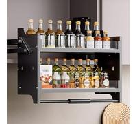 Sistema di scaffalatura Pull Down per armadi da cucina superiori Noir 550 dimensioni salvaspazio armadio soluzione di stoccaggio per cucina bar caffè facile accesso e organizzazione
