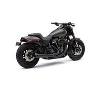 Sistema di scarico completo el diablo 2-into-1 nero 18-20 softail Cobra