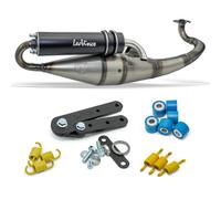Sistema di scarico completo LeoVince HAND MADE TT Black Edition, alluminio