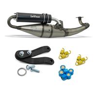 4054B - Scarico LeoVince HAND MADE TT Alluminio YAMAHA AEROX / KAT | MBK NITRO