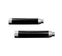 Sistema di scarico slip-on "Straight cut" nero per Harley Davidson + altri