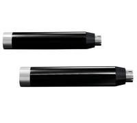 Sistema di scarico slip-on "straight cut" nero per Harley Davidson- FXST/I